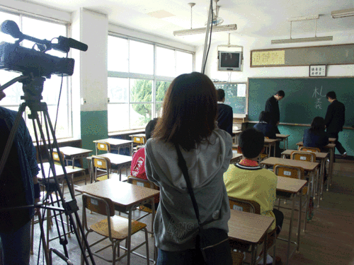 授業の前の悪ふざけ